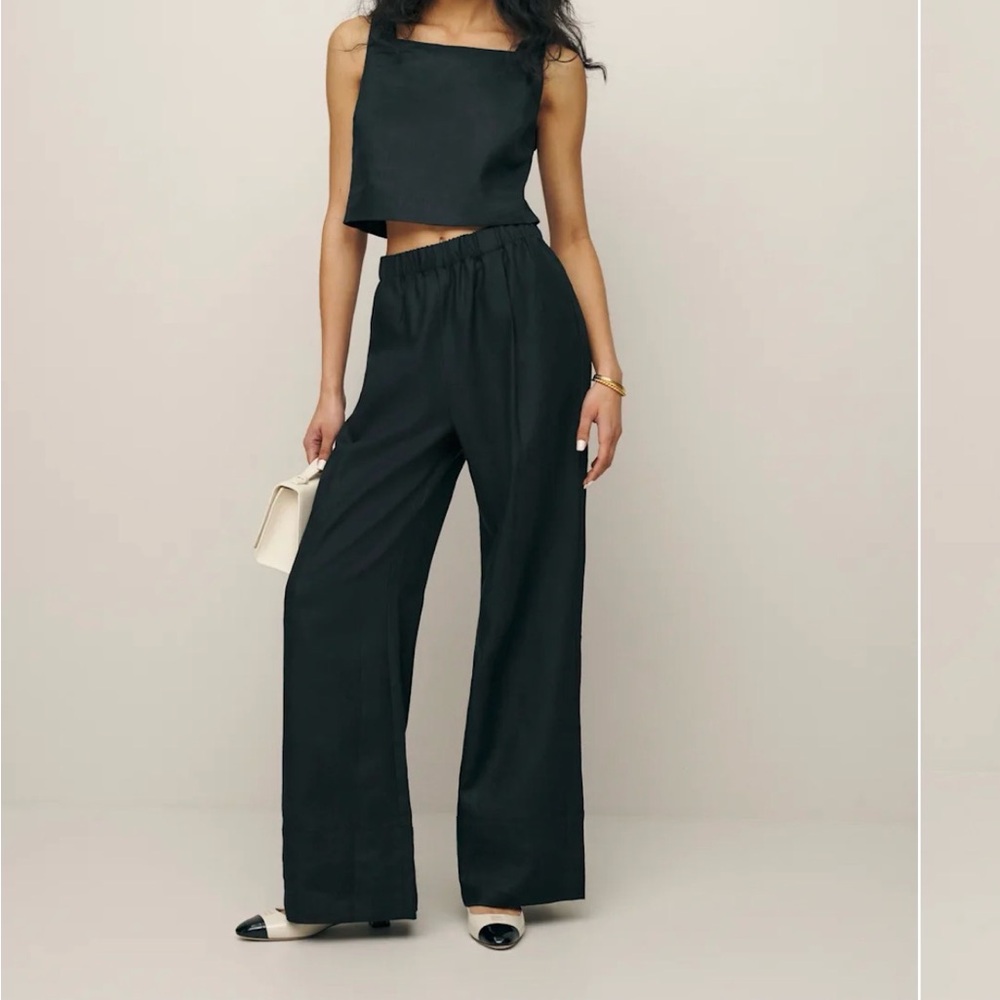 Fernando Linen Wide Leg Short Pant (petite length)